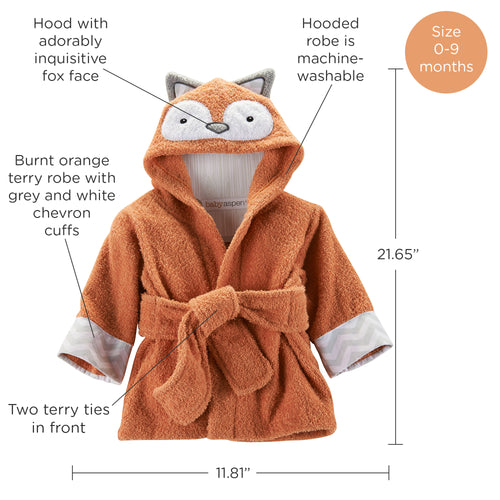 Rub-a-dub, Fox in the Tub Hooded Spa Robe