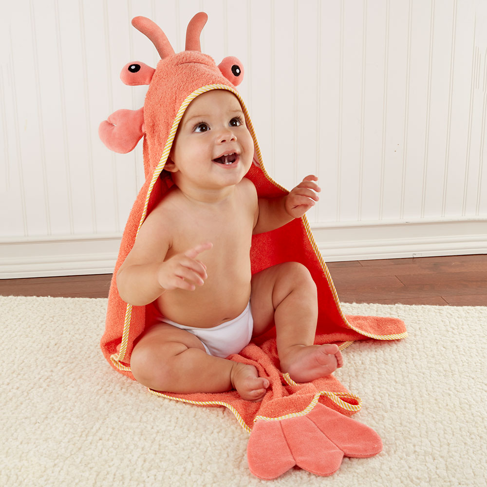 Hudson Baby Super Soft Cotton Washcloths Lobster / One Size