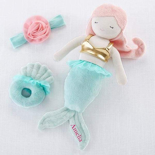 Mermaid Gifts for Girls - Includes a Mermaid Plush Doll, Mermaid Book and  Soft Mermaid Blanket - Emily