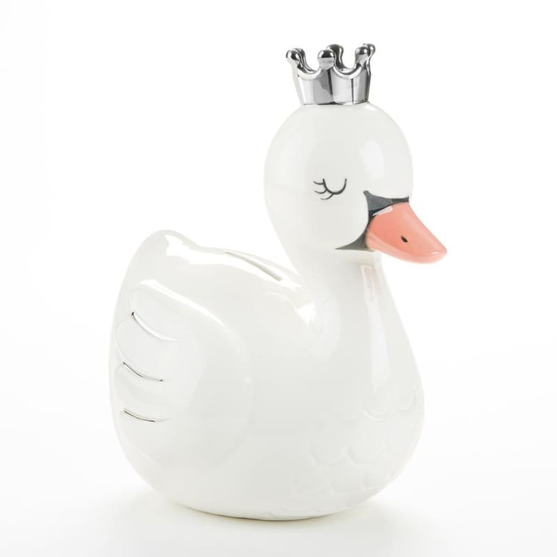Swan Princess Porcelain Bank | Baby Aspen – Baby Aspen Gifts